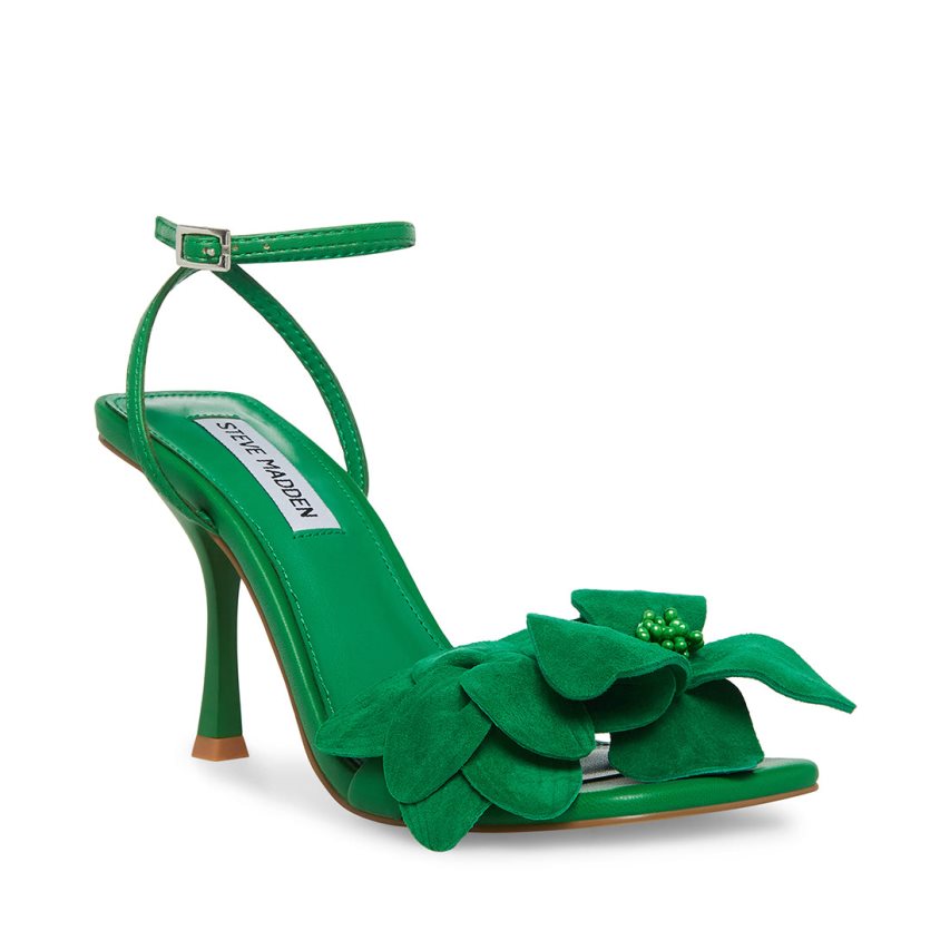 Sandalias Tacones Steve Madden Amani Mujer Verde | ES JO8290